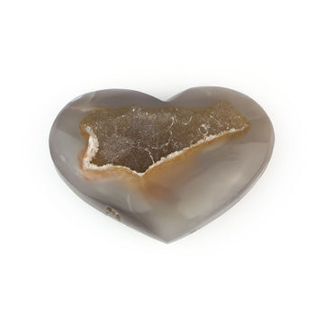Druzy Agate Heart